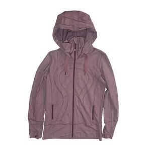 LULULEMON WOMEN'S PURPLE FULL ZIP SCUBA HOODIE SIZE 8